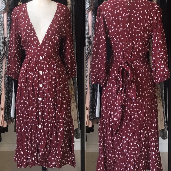 Faithfull The Brand Chloe Midi Dress - Picture 2 of 2